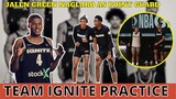 TEAM IGNITE LATEST PRACTICE | JALEN GREEN MAGLALARO AS POINT GUARD | FEBRUARY 07, 2021