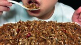 Eating Shandong specialty tiny crabs ASMR video