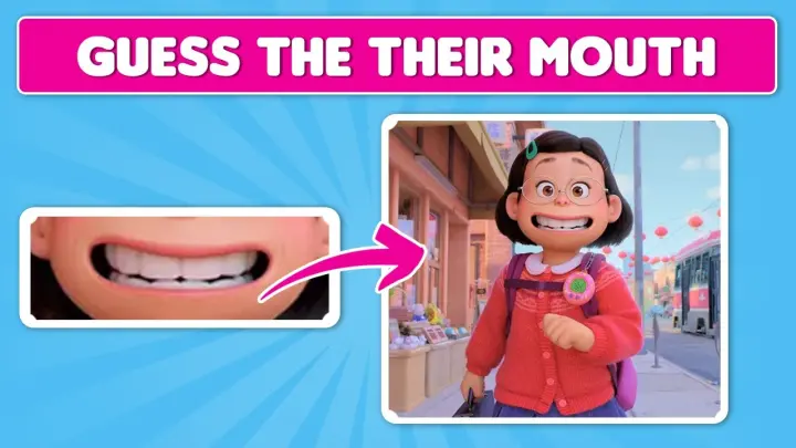 Guess The TURNING RED Characters By Their MOUTH - Disney Pixar Turning Red - Disney Quiz