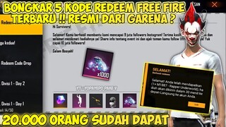 BONGKAR 5 KODE REDEEM FREE FIRE TERBARU HARI INI !! 2021 AGUSTUS RESMI DARI GARENA FREE FIRE