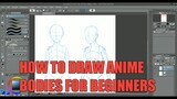 Cara Menggambar Tubuh Anime Untuk Pemula | How To Draw Anime Bodies For Beginners