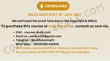 Sales University by Jack Daly