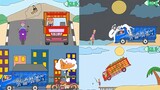 Kompilasi Mobil Truk Oleng - Kartun Lucu - Animasi Lucu - Funny videos - Funny cartoon (part1)