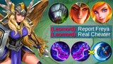 PLEASE DON'T "SPAM RECALL" IN FRONT OF FREYA | TOP GLOBAL BEST ONE SHOT BUILD - MLBB