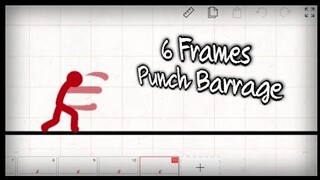 The EASIEST Punch Barrage Animation Tutorial (Flipaclip)