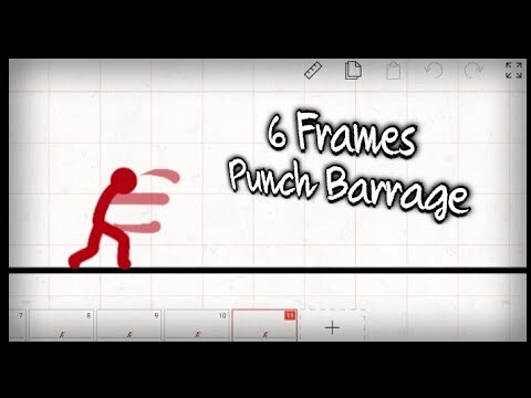 The EASIEST Punch Barrage Animation Tutorial (Flipaclip)