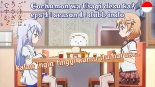 Gochumon wa Usagi desu ka? || eps 4 || season 1 || dubb indo