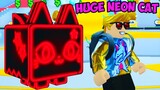 I Hatched The First Huge Neon Cat In Pet Simulator X Roblox