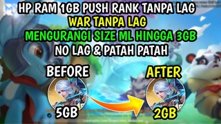 Cara Mengatasi Lag Dan Patah Patah Mobile Legend Setelah Update | Memperkecil Ukuran Mobile Legend