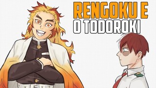 LIGAÇÃO ENTRE RENGOKU E O TODOROKI  (DEMON SLAYER + BNHA COMIC DUBLADA)