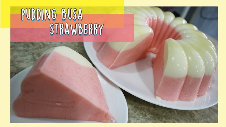 PUDDING BUSA STRAWBERRY YANG RASANYA ENDEEESSSS BANGET