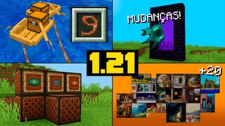 MINECRAFT 1.21 - AS ÚLTIMAS NOVIDADES ANTES DO LANÇAMENTO da ATUALIZAÇÃO!