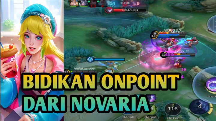 HERO NOVARIA LAGI NAIK DAUN NIH | GAMEPLAY NOVARIA MLBB