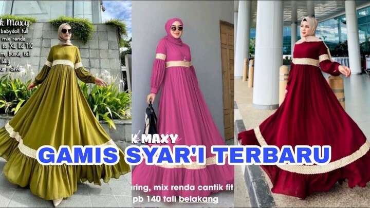 GAMIS TERBARU 2022 MODEL GAMIS CERUTY DAN GAMIS MOTIF TERBARU