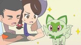 [Anime][Re-creation]When Sprigatito stands up|<Pokémon>