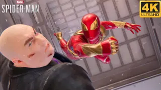 Spider-Man vs Kingpin with Classic Iron Spider Suit - Marvel's Spider-Man PS5 (4K 60FPS)
