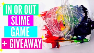 IN OR OUT SLIME GAME + GIVEAWAY! YOU'RE OUT IF CHALLENGE