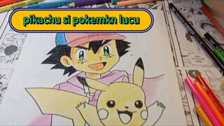 pikachu si pokemon lucu dan si pelatih ash