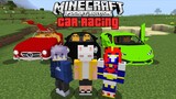 KARERA ng RACE CARS sa Minecraft PE! ft. DaveFromPH AND Semmy TV