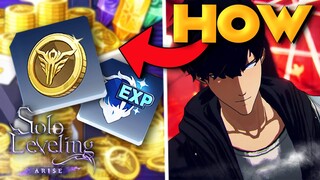 BIG F2P PROBLEM!!!!! How to FARM Gold & EXP!!! (Solo Leveling Arise)