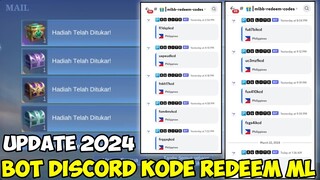 UPDATE SERVER BOT DISCORD MLBB REDEEM CODE 2024 | COBAIN GUYS APLIKASI KODE REDEEM MOBILE LEGENDS