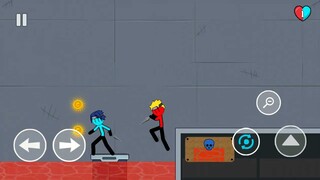 Red&Blue : Watergirl And fireboy - Red and Blue Stickman - Stickman Game