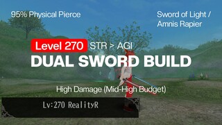 Toram Online - Dual Sword Build Level 270