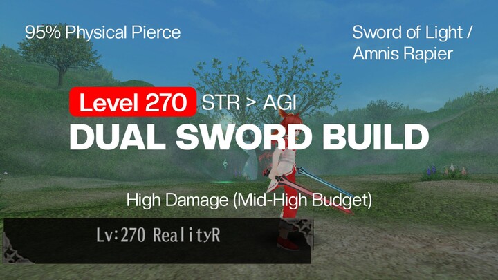 Toram Online - Dual Sword Build Level 270