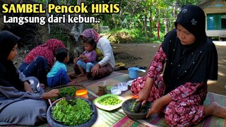 Ini Sih Enak Banget,, Sambel HIRIS, Sangu Poe,  Lauk Asin, Goreng Tahu, Masakan Kampung