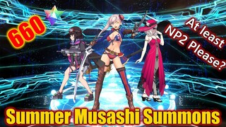 [FGO NA] How many Summer Musashi's can I get for 660 SQ? | Summer 4 Banner 1 Summons