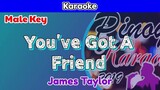 You've Got A Friend by James Taylor (Karaoke : Lower Key : -1)