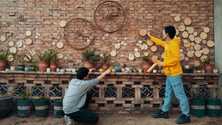 自从改造了这面墙，房东阿姨每天都请闺蜜们来参观
