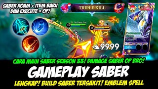 SABER ITEM BARU + SABER 1 HIT NIH❗CARA MAIN SABER TERBARU + BUILD SABER TERSAKIT 2024❗GAMEPLAY SABER