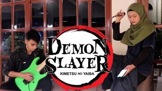 Gurunge - Demon slayer (Opening) | Rock Cover by. Aufa & Hadikhutilang