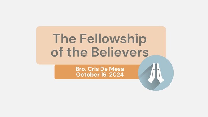 The Fellowship of the Believers (Acts 2:44-47)