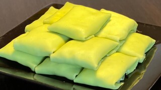 Bánh crepe lá dứa nhân chuối_cách làm bánh crepe béo ngậy thơm ngon_Bếp Hoa