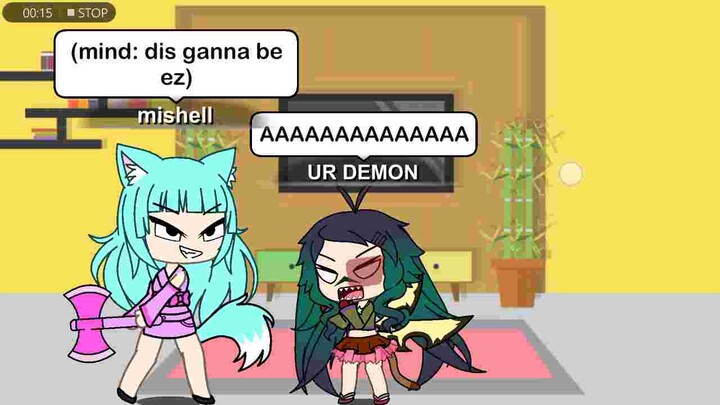 Me killing da demon