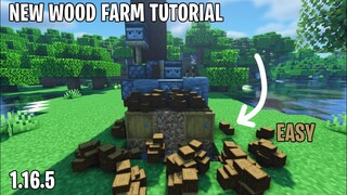 Minecraft: Simple Log Farm 2600 Wood Logs per Hour 1.17