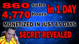 MONETIZED FAST /how to get instant watch time and subscriber