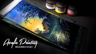 ACRYLIC PAINTING | TREE PAINTING | MOHAMMAD RAMLI