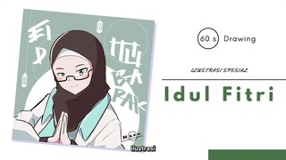 60 Detik Nggambar Ilustrasi Spesial Idul Fitri