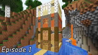 Minecraftเอาชีวิตรอดมายคราฟ ตอนที่ 1 สร้างบ้านในที่ที่อันตรายที่สุด