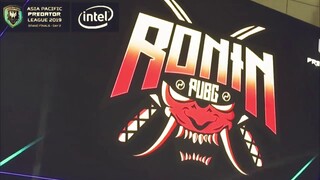 RONIN @ ASIA PACIFIC PREDATOR LEAGUE PUBG TOURNAMENT