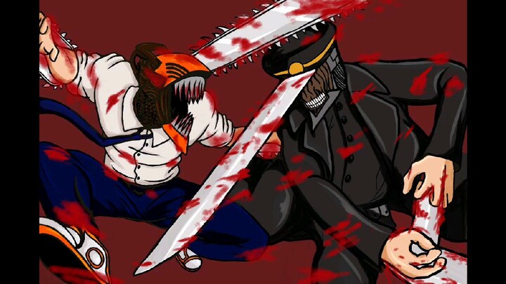 CHAINSAWMAN VS KATANAMAN - DRAWING SPEED