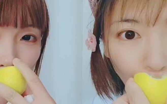 Follow the trend VLOG! Hua Ling and I will show you how to eat lemons with a blank expression!