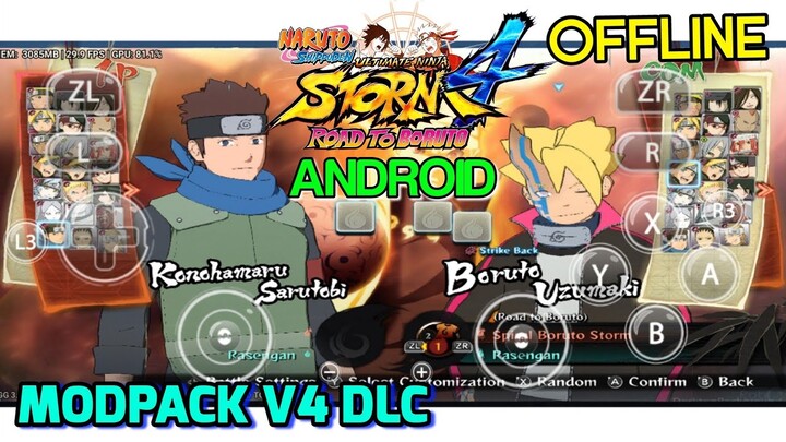 NARUTO BARYON NEW SKILL & BORUSHIKII + NEW MAP MODPACK V4 NARUTO STORM 4 ANDROID