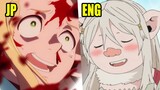 Delicious in Dungeon Episode 13 JP vs ENG DUB COMPARISON