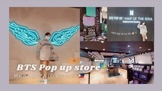 BTS POP UP STORE Manila | mini haul | BTS piano music