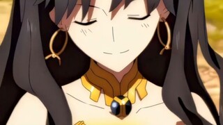 Does Ishtar have a stern face? I remember she was possessed.