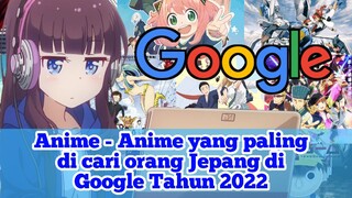 10 Anime yang paling banyak dicari di Google Tahun 2022 Di Jepang #VCreators